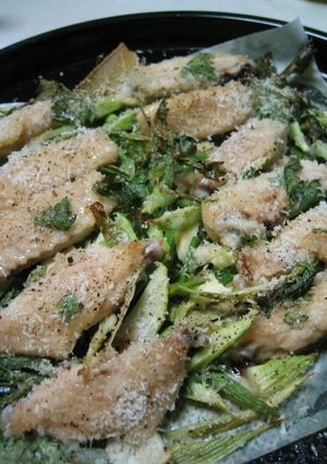 手羽中とセロリのオーブン焼き♪-レシピのメイン写真