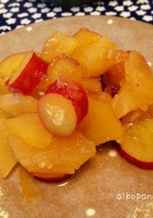 さつま芋とリンゴのゆず茶煮-レシピのメイン写真