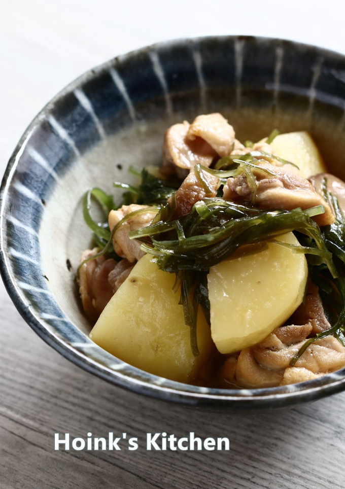 鶏肉とじゃが芋と切り昆布の煮物-レシピのメイン写真