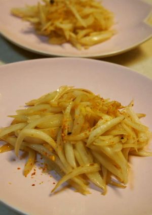 エコ・フルーツかぶの皮のきんぴら-レシピのメイン写真