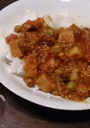 肉なし☆豆と高野豆腐のキーマカレー-レシピのメイン写真