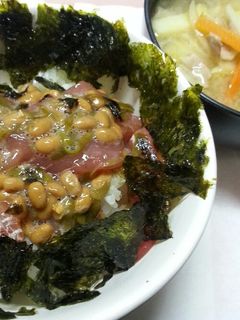 簡単♪マグロ納豆丼♪-レシピのメイン写真