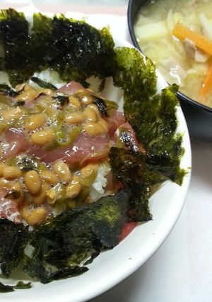 簡単♪マグロ納豆丼♪-レシピのメイン写真
