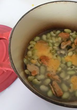 ムール貝と豆の白ワイン風味煮込み-レシピのメイン写真