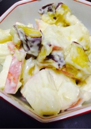 ズボラ！さつまいもとりんごのサラダ-レシピのメイン写真