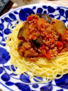 茄子と挽き肉のボロネーゼ-レシピのメイン写真