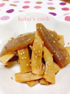 ♪メンマと蒟蒻のゴマ炒め♪-レシピのメイン写真