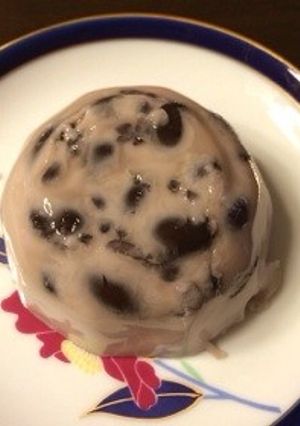 もったいない！黒豆の煮汁も一緒にプリン-レシピのメイン写真
