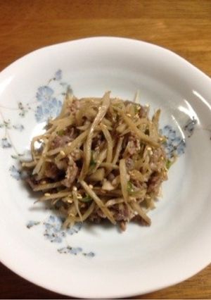 牛肉とゴボウのきんぴら-レシピのメイン写真
