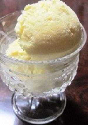 材料３つ☻バニラアイスクリーム-レシピのメイン写真