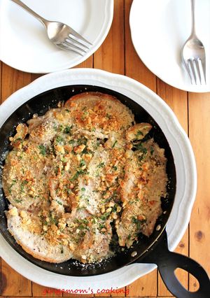 マスタード味の豚肉ソテー♪パン粉グリル-レシピのメイン写真
