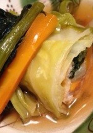 和風ロールキャベツ♪煮物風-レシピのメイン写真