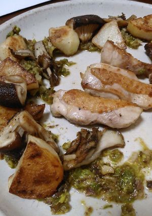 鶏のグリル ふきのとうソース-レシピのメイン写真