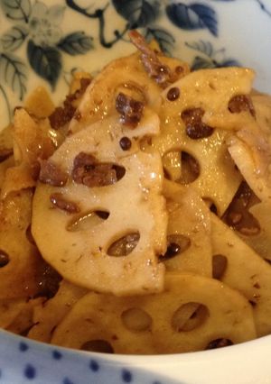 ちっちゃいおかず・牛肉と蓮根のしぐれ煮-レシピのメイン写真