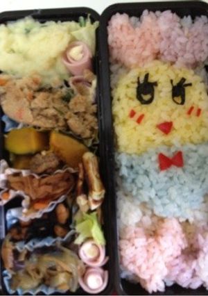 ふなっしーキャラ弁♩デコフリで簡単♩-レシピのメイン写真