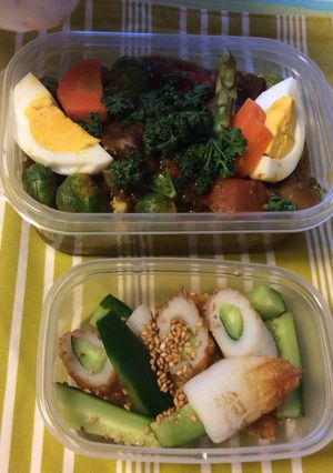 湯で野菜カレー弁当-レシピのメイン写真