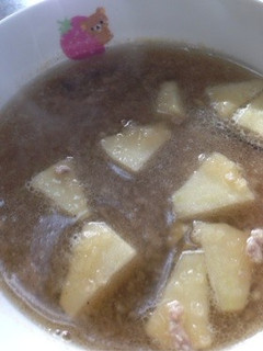 豚ひき肉とりんごのスープ☆-レシピのメイン写真