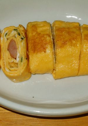 ウインナ−巻き、卵焼き（覚書レシピ）-レシピのメイン写真