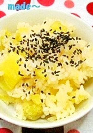 秋の味覚だ☆さつま芋ご飯-レシピのメイン写真