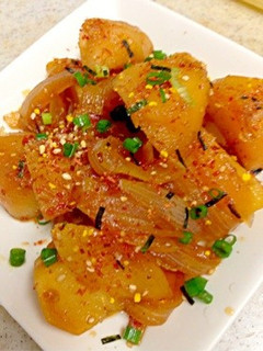 ダシいらずふりかけ入り芋の煮っころがし-レシピのメイン写真