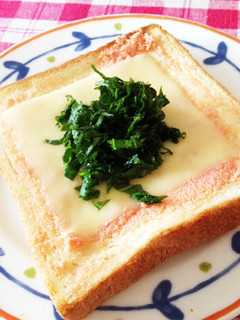 たらことチーズと大葉のトースト♡-レシピのメイン写真