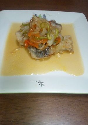 時短！さっぱり★白身魚の甘酢あんかけ-レシピのメイン写真