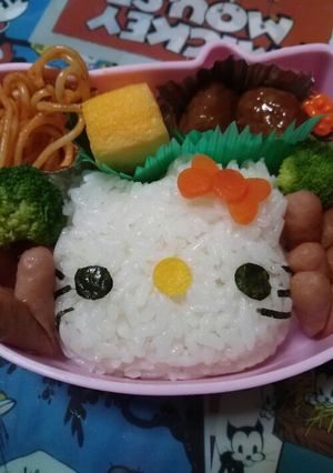 キティちゃんキャラ弁-レシピのメイン写真