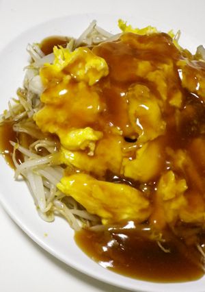 もやしと舞茸の甘酢あんかけ-レシピのメイン写真