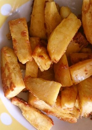 さつまいものバター炒めてんさい糖かけ-レシピのメイン写真