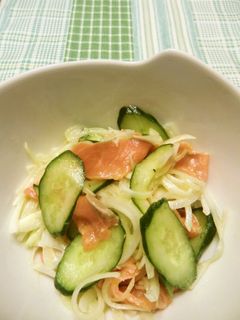 ♪新玉たっぷり旨②サーモンマリネ♪-レシピのメイン写真