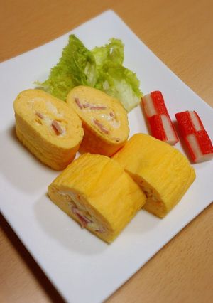 ハムちーマヨな卵焼き-レシピのメイン写真