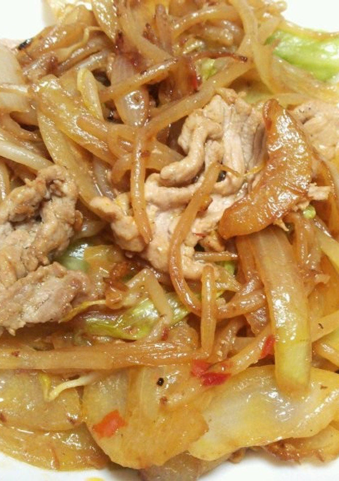 もやしと豚の豆板醤マヨ炒め♪-レシピのメイン写真
