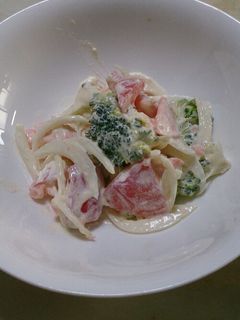 新玉ねぎとサーモンのサラダ-レシピのメイン写真