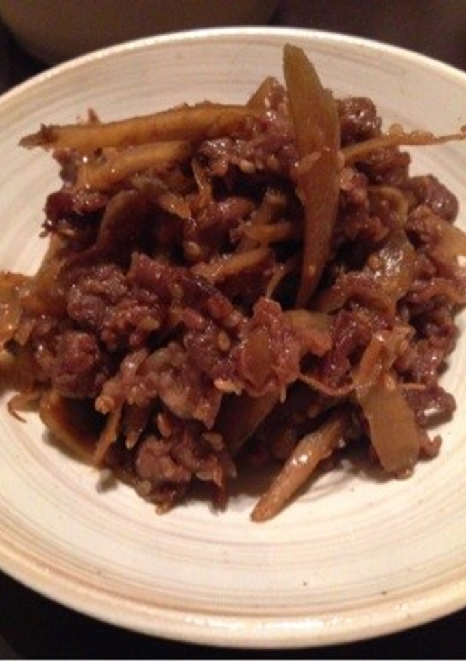 ☆牛肉とごぼうのしぐれ煮☆-レシピのメイン写真