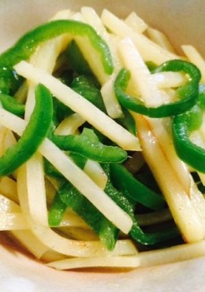 ジャガイモとピーマンのシンプル炒め-レシピのメイン写真