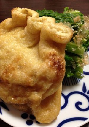 缶つま？サンマ蒲焼缶の油揚げ包み焼き！-レシピのメイン写真