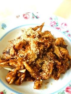 ゴボウと豚肉の味噌炒め-レシピのメイン写真
