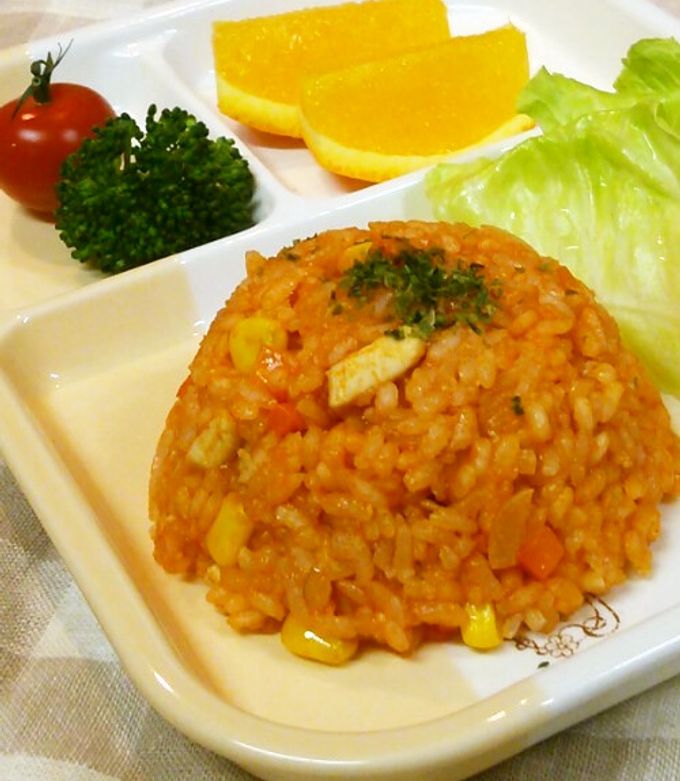 フライパン de 簡単チキンライス-レシピのメイン写真