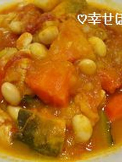鶏とかぼちゃのトマト煮込み-レシピのメイン写真