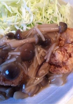 きのこ中華あん-レシピのメイン写真