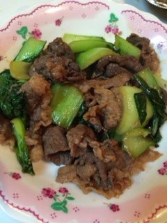 牛肉とチンゲン菜の炒め物-レシピのメイン写真