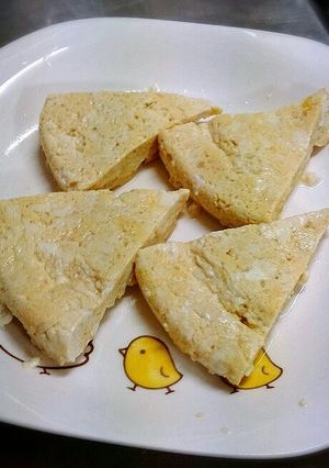 シリコンスチーマーで豆腐＆卵蒸し-レシピのメイン写真