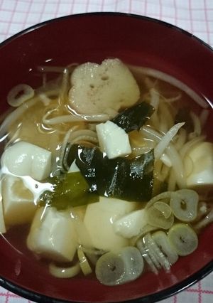 もやしの澄まし汁＊花麩入り-レシピのメイン写真