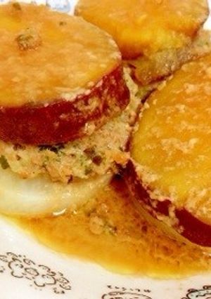野菜のはさみハンバーグ-レシピのメイン写真