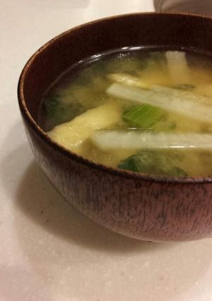 ポカポカ～しょうがお味噌汁-レシピのメイン写真