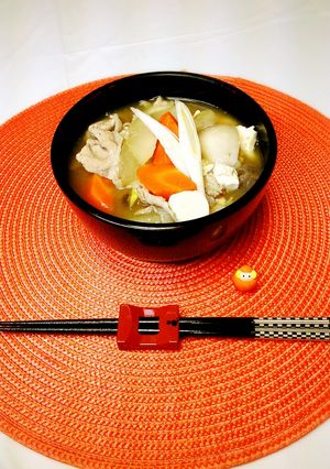 【ママレシピ】激ウマな「福島芋煮汁」-レシピのメイン写真