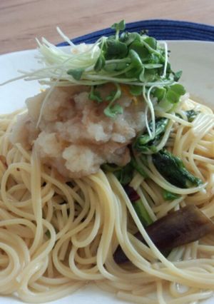 なめたけとかぶのおろしパスタ-レシピのメイン写真