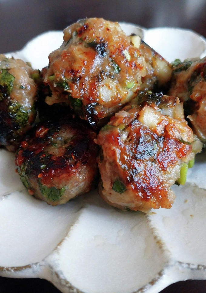 美味☆鶏挽き肉と蓮根のつくね＊和風だれ＊-レシピのメイン写真