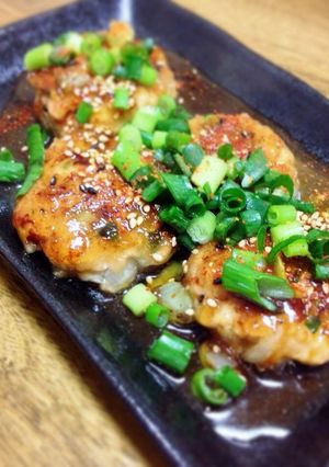 簡単！絶品！鶏の甘辛つくね焼き..*-レシピのメイン写真