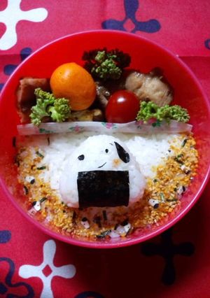 お弁当に☆簡単スヌーピーにぎり-レシピのメイン写真